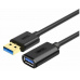 UNITEK Y-C456GBK USB kabel 0,5 m USB 3.2 Gen 1 (3.1 Gen 1) USB A Černá