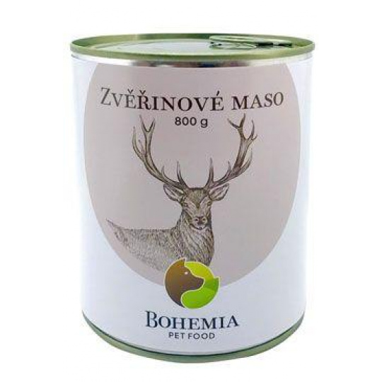 BOHEMIA MASO Zverinové vo vlastnej šťave 800g BOHEMIA MASO Zverinové vo vlastnej šťave 800g