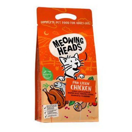 MEOWING HEADS Paw Lickin’ Chicken 1,5kg MEOWING HEADS Paw Lickin’ Chicken 1,5kg