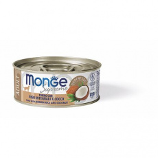 MONGE SUPREME ADULT tuňák s hnědou rýží a kokosem pro kočky 80 g