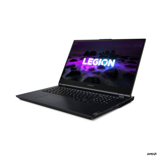 Lenovo Legion 5 5600H Notebook 43,9 cm (17.3") Full HD AMD Ryzen™ 5 16 GB DDR4-SDRAM 512 GB SSD NVIDIA GeForce RTX 3050 Wi-Fi 6 (802.11ax) Windows 11 Home Černá, Modrá