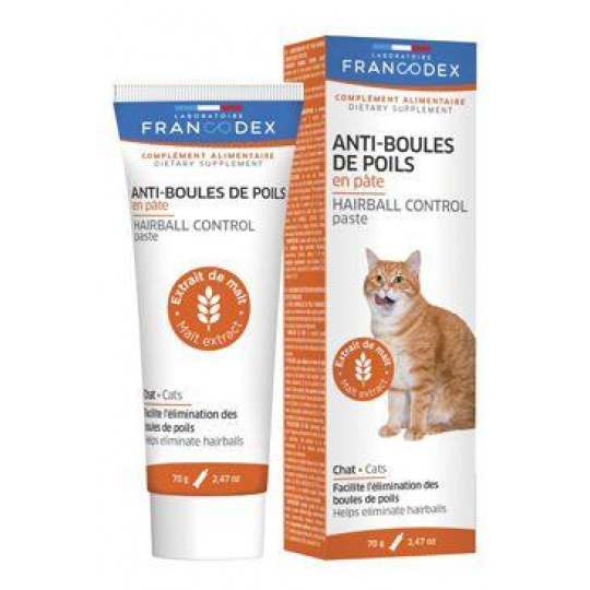Francodex Pasta proti trichobezoárom pre mačky 70g Francodex Pasta proti trichobezoárom pre mačky 70g