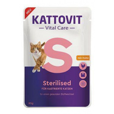 Kattovit Cat Vital Care Sterilized kuracie kapsička 85g Kattovit Cat Vital Care Sterilized kuracie kapsička 85g