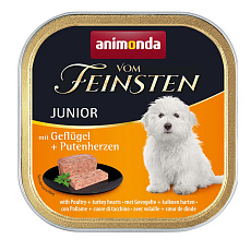 ANIMONDA paštéta JUNIOR - hydinové, morčacie srdce 150g