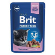Brit Premium Cat kapsička White Fish for Kitten 100g