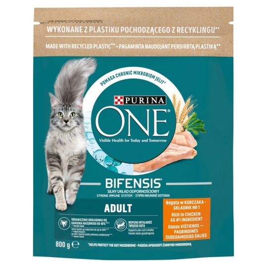 PURINA One Bifensis Adult - suché krmivo pro kočky - 800 g