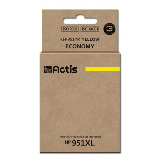 Actis KH-951YR Inkoust (náhrada za HP 951XL CN048AE; standardní; 25 ml; žlutý)