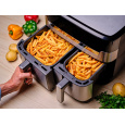 Tefal Dual Easy Fry & Grill EY905D Dvojitý 8,3 l Samostatné 2700 W Horkovzdušná fritéza Nerezová ocel