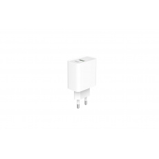 Gembird TA-UC-PDQC20-01-BK 2portový 20W Power Delivery Rychlá nabíječka USB typu C, bílý