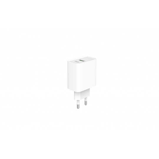 Gembird TA-UC-PDQC20-01-BK 2portový 20W Power Delivery Rychlá nabíječka USB typu C, bílý