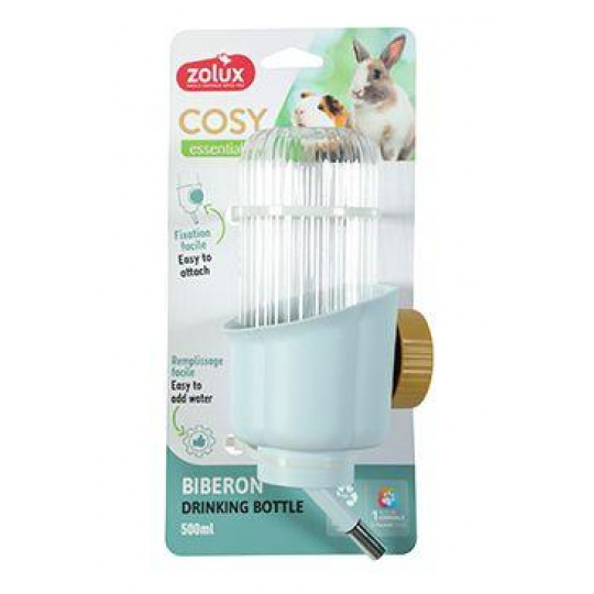 Napájačka hlodavec COSY kvetina 500ml modrá Zolux