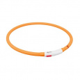 Flash USB svietiaci obojok XS-XL 70 cm / 10 mm, - oranžová (RP 2,10 €)