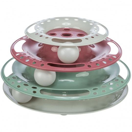 Kruhová veža/bubienok s loptičkami 25 cm x 13 cm