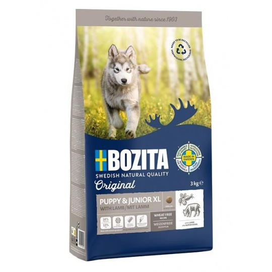 BOZITA Original Puppy & Junior XL Lamb - suché krmivo pro psy - 12kg