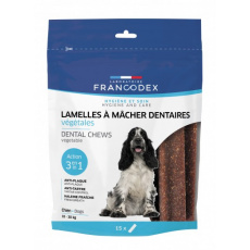 FRANCODEX Dental Medium - proužky na odstranění zubního kamene pro psy - 15 ks.