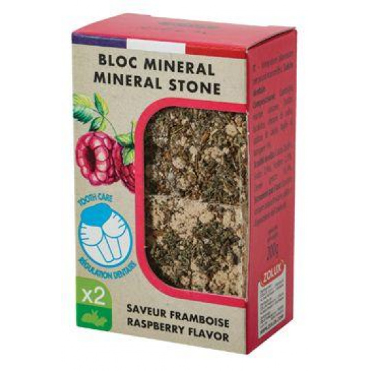 Minerálny kameň EDEN hlodavce malina 2x100g Zolux