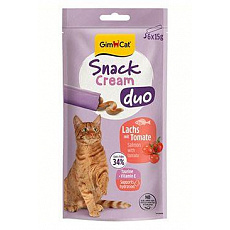 GimCat Snack Cream Duo losos¶dajka 6x15g GimCat Snack Cream Duo losos¶dajka 6x15g