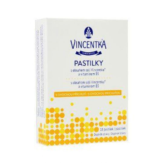 Vincentka pastilky s ovocnou príchuťou 18ctb