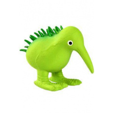Hračka pes WHISTLE latex, pískacia, zelená 11,5cm Kiwi