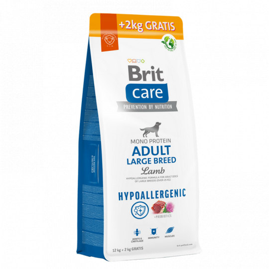 Brit Care Dog Hypoallergenic Adult Large Breed 12kg+2kg