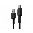 Green Cell KABGC25 USB kabel 0,3 m USB A USB C Černá