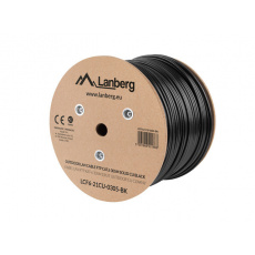 Lanberg LCF6-21CU-0305-BK síťový kabel Černá 305 m Cat6 F/UTP (FTP) outdoor