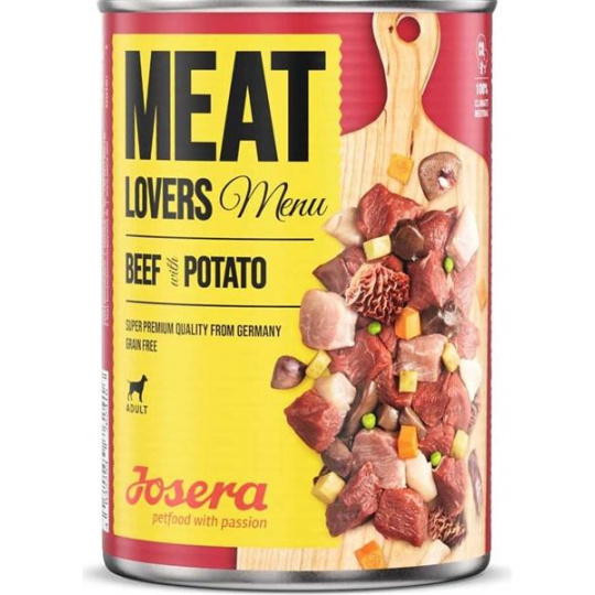 Josera konzerva Dog Meat Lovers Beef with Potato 800 g Josera konzerva Dog Meat Lovers Beef with Potato 800 g