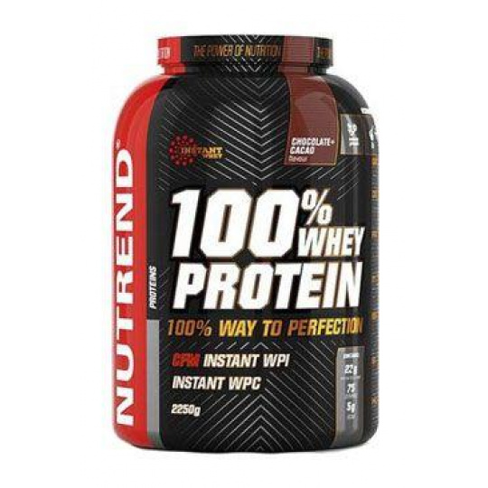 Nutrend Whey Protein 100% čokoláda+kakao 2250g Nutrend Whey Protein 100% čokoláda+kakao 2250g