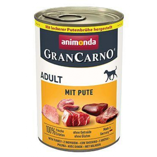 Animonda pes GRANCARNO konz. ADULT morčacie mäso 400g Animonda pes GRANCARNO konz. ADULT morčacie mäso 400g