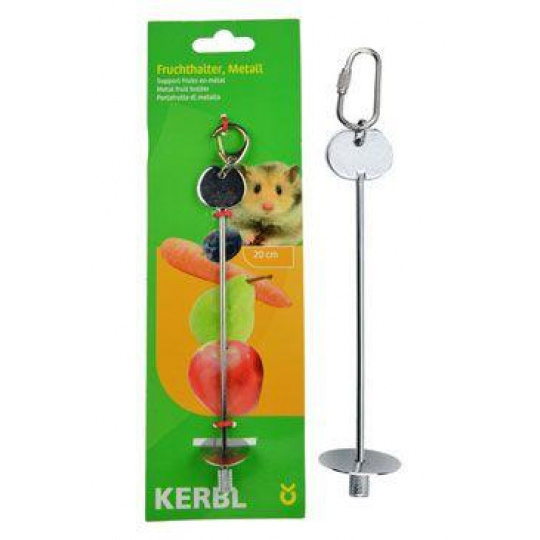 Držiak na ovocie, do klietky pre hlodavce, kovový 20cm Držiak na ovocie, do klietky pre hlodavce, kovový 20cm