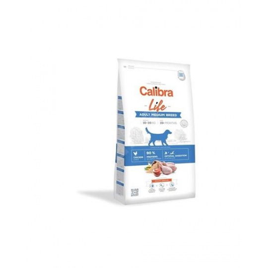Calibra Dog Life Adult Medium Breed Chicken 12 + 2 kg Calibra Dog Life Adult Medium Breed Chicken 12 + 2 kg